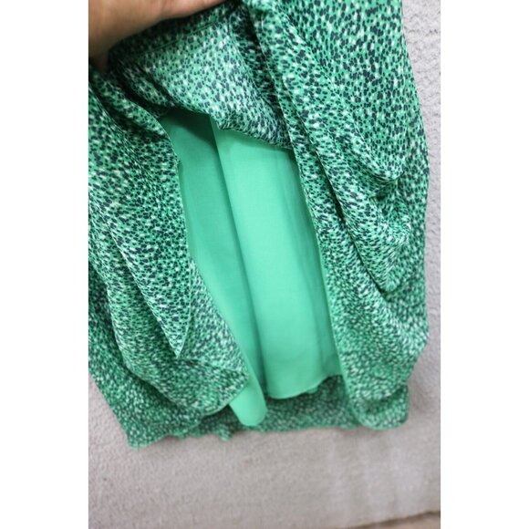 Zara Chiffon Midi Dress-Size Medium-No Belt-Semi Sheer-Whimsigoth-Forest Fairy - Picture 6 of 10